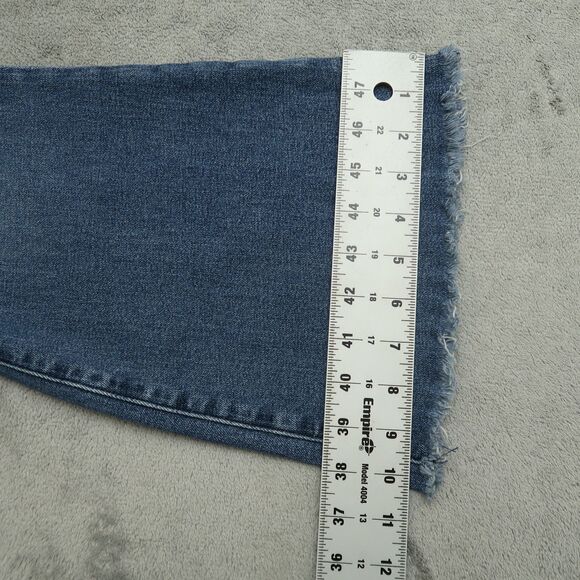 Abercrombie & Fitch Jeans Womens Size 12R Blue High-Rise Flare Denim 27" Inseam - Picture 6 of 15